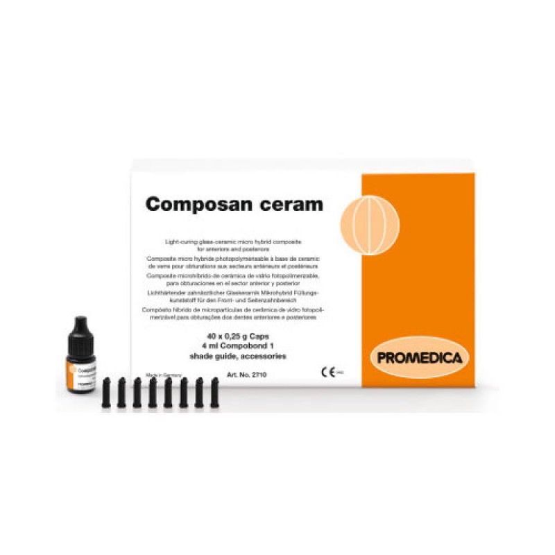 Composan Ceram, Glass Ceramic Micro-Hybrid Composite, B2, Capsule