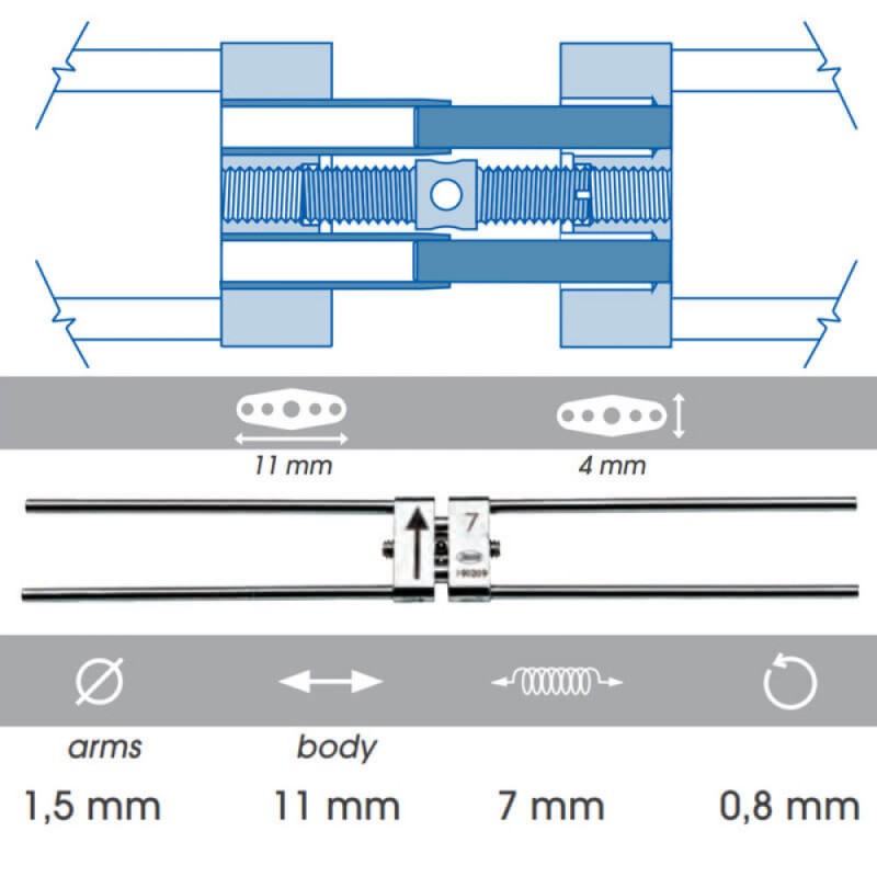 Rapid Expander With Telescopic Guides, 7mm