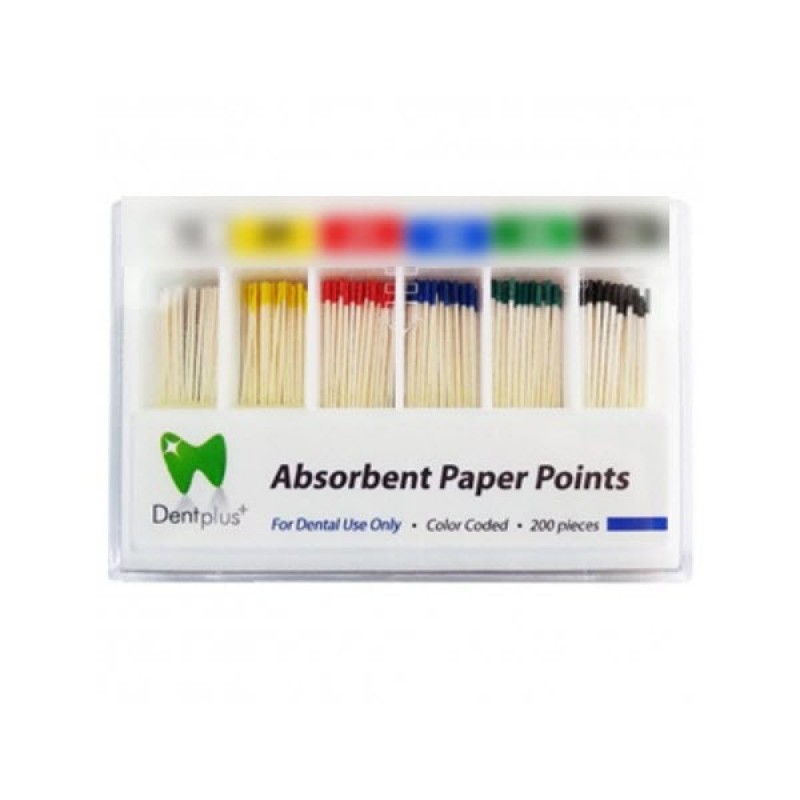 Dentplus Absorbent Paper Points, No. 20, PK/200