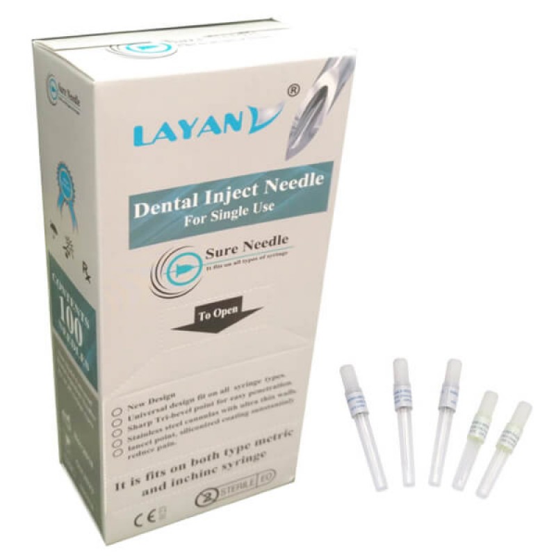 Universal Disposable Dental Needle 27g 21mm, PK/100